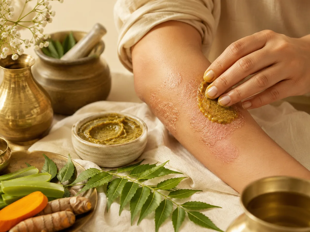 Natural Ayurvedic topical care for irritated skin