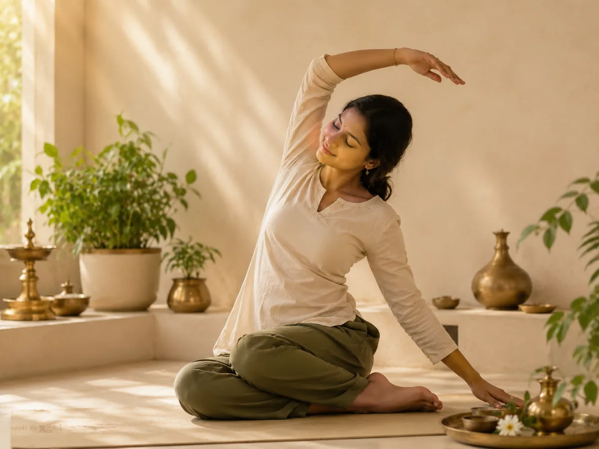 Private therapeutic yoga session